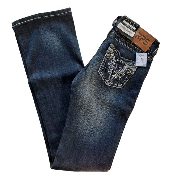 NWT Women's Rock Paper Sexy Wide Leg Jeans Size 1 - Picture 1 of 3